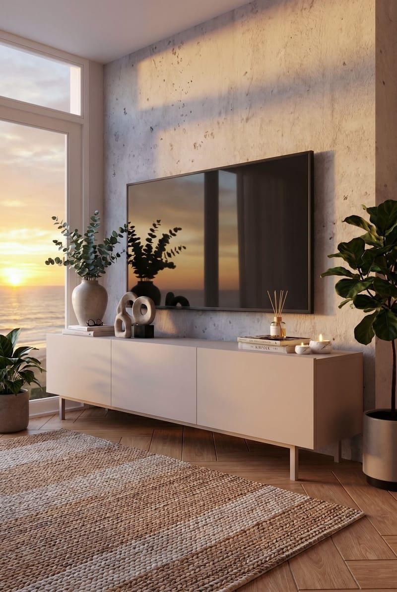 Dorel TV-bänk 180x47,3x36,8 cm - Sand - Möbler - Tv möbel & mediam öbel - TV bänk & mediabänk