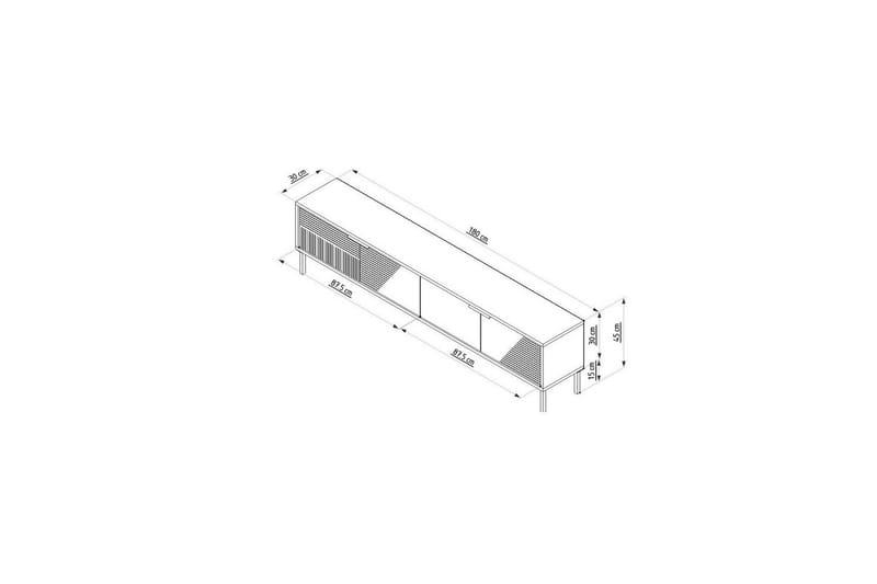 Dorellez Tv-bänk 180 cm - Vit - Möbler - Tv möbel & mediamöbel - TV bänk & mediabänk
