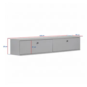 Dovren TV-bänk 140x25x25 cm - Atlantic Pine - Möbler - Tv möbel & mediamöbel - TV hylla