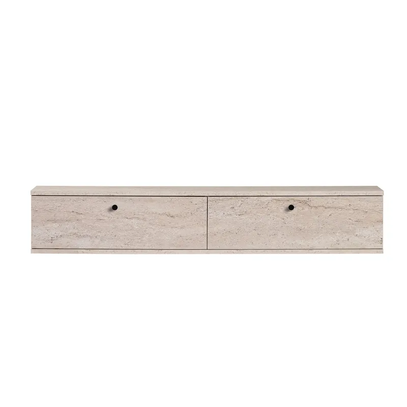 Dovren TV-bänk 140x25x25 cm - Travertin - Möbler - Tv möbel & mediamöbel - TV hylla