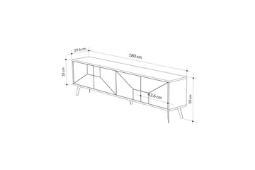 Dune Tv-bänk 180 cm - Brun - Möbler - Tv möbel & mediamöbel - TV bänk & mediabänk