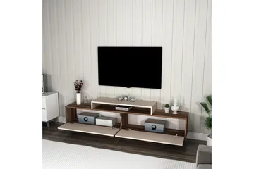 Durros Tv-bänk 180 cm - Valnöt/Beige - Möbler - Tv möbel & mediamöbel - TV bänk & mediabänk