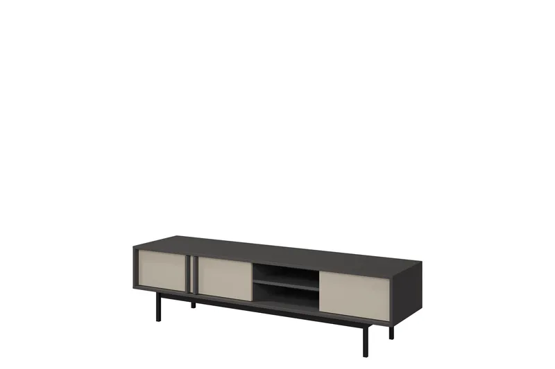 Farshian Tv-bänk 163x43 cm - Grå/Beige - Möbler - Tv möbel & mediamöbel - TV bänk & mediabänk