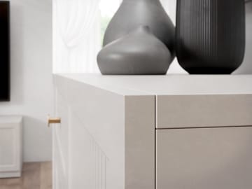 Fayric Golvstående Tv-bänk 180 cm med Förvaring i Målat Trä - Beige - Möbler - Tv möbel & mediamöbel - TV bänk & mediabänk