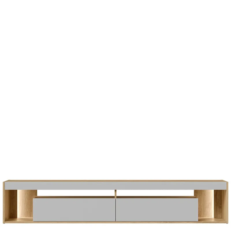 Fiorea Tv-bänk 200 cm - Brun och grå - Möbler - Tv möbel & mediamöbel - TV bänk & mediabänk