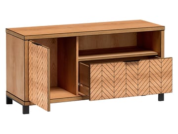 Fonti Golvstående Tv Bänk 118 cm med Förvaring - Brun - Möbler - Tv möbel & mediamöbel - TV bänk & mediabänk
