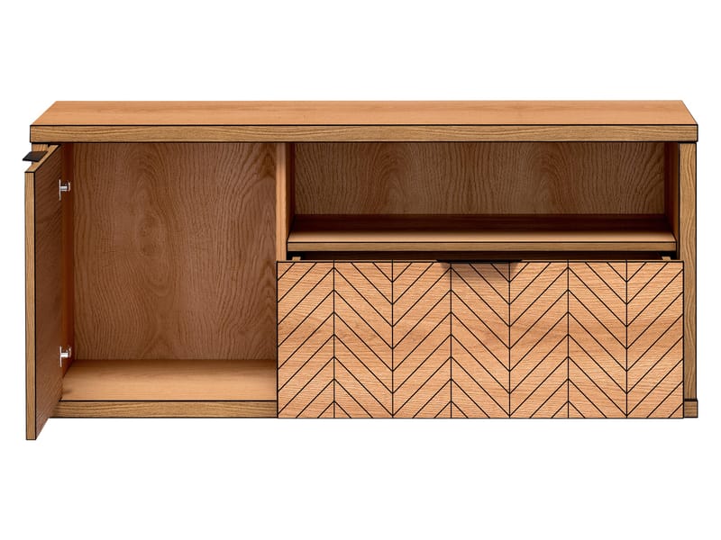 Fonti Tv Bänk 118 cm i Trä - Brun - Möbler - Tv möbel & mediamöbel - TV bänk & mediabänk