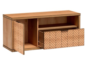 Fonti Tv Bänk 118 cm i Trä - Brun - Möbler - Tv möbel & mediamöbel - TV bänk & mediabänk