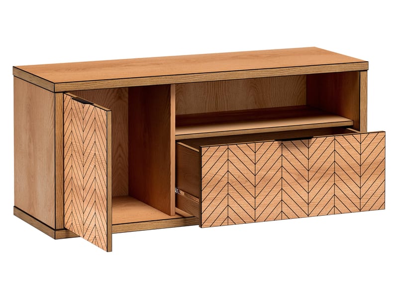 Fonti Tv Bänk 118 cm i Trä - Brun - Möbler - Tv möbel & mediamöbel - TV bänk & mediabänk