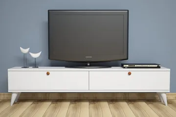 Gersby TV-Bänk 160 cm - Vit - Möbler - Tv möbel & mediamöbel - TV bänk & mediabänk