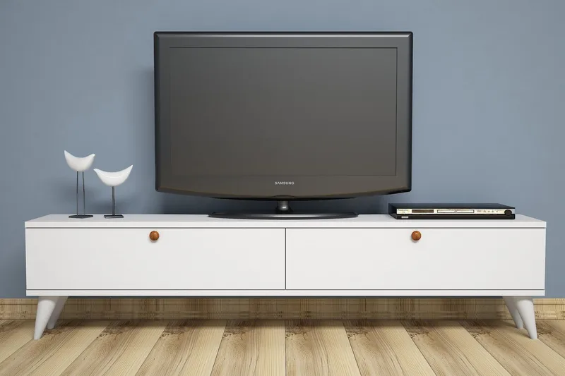 Gersby TV-Bänk 160 cm - Vit - Möbler - Tv möbel & mediamöbel - TV bänk & mediabänk