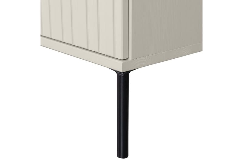 Gravure Golvstående Tv Bänk 150 cm med Förvaring i Mörkt Trä - Ljusbeige - Möbler - Tv möbel & mediamöbel - TV bänk & mediabänk