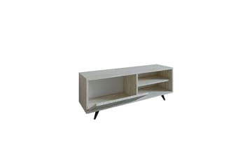 Hazle Golvstående Tv Bänk 120 cm med Förvaring i Trä - Beige - Möbler - Tv möbel & mediamöbel - TV bänk & mediabänk