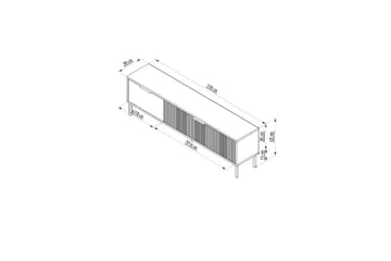 Hew Tv-bänk 150 cm - Vit - Möbler - Tv möbel & mediamöbel - TV bänk & mediabänk
