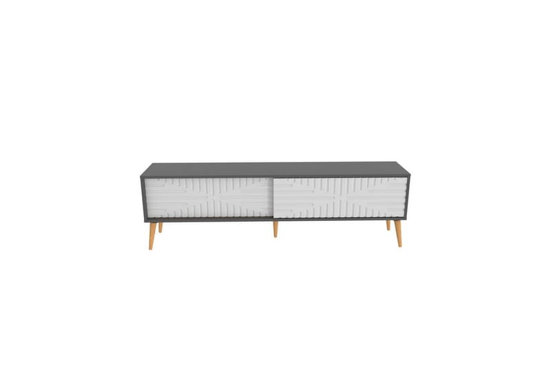 Kalon Tv-bänk 180 cm - Antracit/Vit - Möbler - Tv möbel & mediamöbel - TV bänk & mediabänk