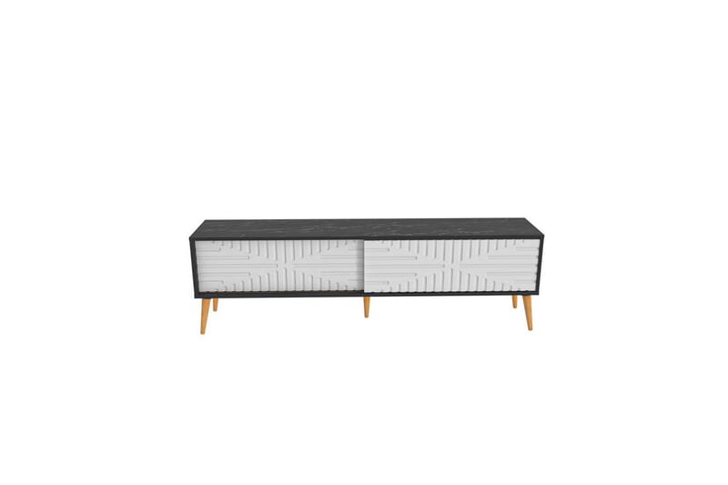 Kalon Tv-bänk 180 cm - Svart/Vit - Möbler - Tv möbel & mediamöbel - TV bänk & mediabänk