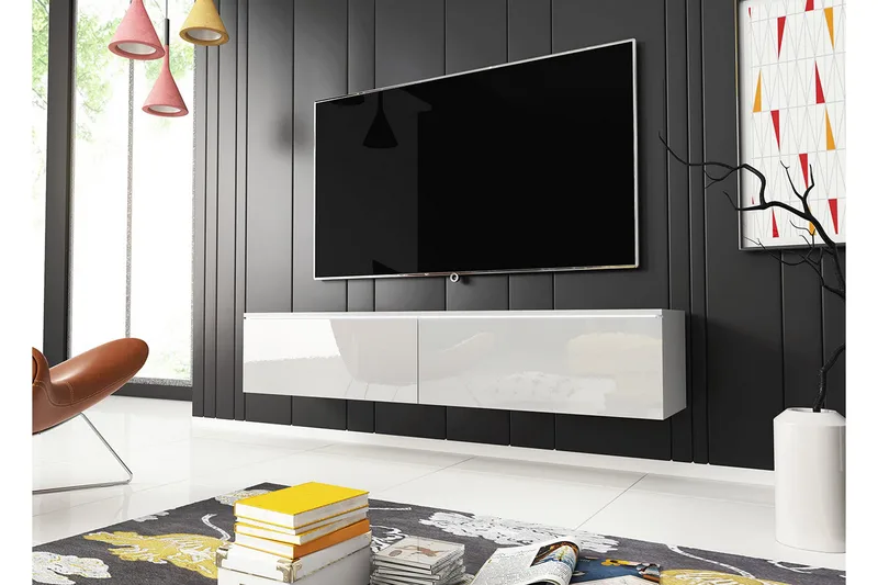 Kanak Tv-bänk 140 cm - Vit - Möbler - Tv möbel & mediamöbel - TV bänk & mediabänk