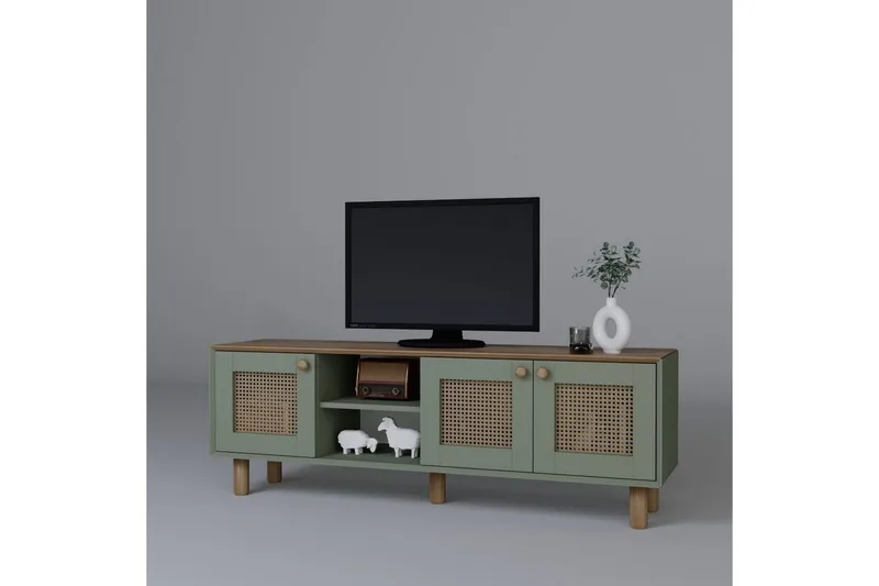Kuniyoshi Tv-bänk 160 cm - Grön - Möbler - Tv möbel & mediamöbel - TV bänk & mediabänk
