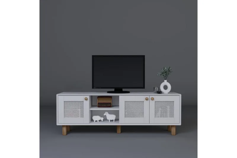 Kuniyoshi Tv-bänk 160 cm - Vit - Möbler - Tv möbel & mediamöbel - TV bänk & mediabänk