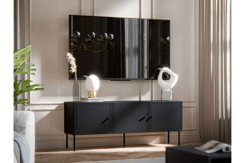 Laholm Tv-bänk 151 cm - Svart - Möbler - Tv möbel & mediamöbel - TV bänk & mediabänk