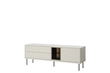 Levisa Golvstående TV Bänk 161 cm med Förvaring i Målat Trä - Beige - Möbler - Tv möbel & mediamöbel - TV bänk & mediabänk