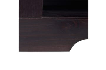Lowboard Golvstående TV Bänk 130 cm med Förvaring i Furu - Brun - Möbler - Tv möbel & mediamöbel - TV bänk & mediabänk