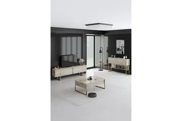 Luxe Tv-bänk 180 cm - Beige/Guld - Möbler - Tv möbel & mediamöbel - TV bänk & mediabänk