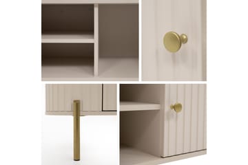 Maggio Golvstående TV Bänk 175 cm med Förvaring i Målat Trä - Beige - Möbler - Tv möbel & mediamöbel - TV bänk & mediabänk