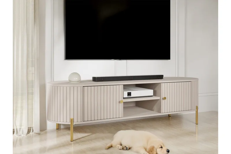 Maggio Tv-bänk 175x43 cm - Beige - Möbler - Tv möbel & mediamöbel - TV bänk & mediabänk