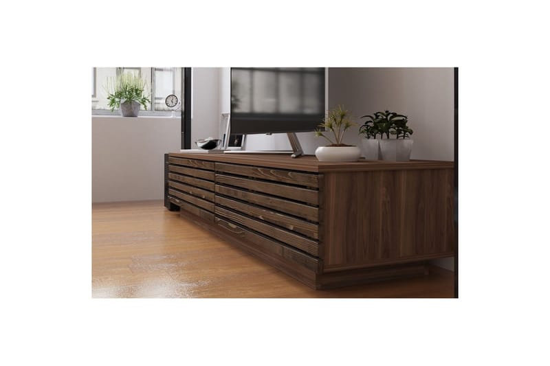 Malric TV Bänk 180 cm i Ek - Brun - Möbler - Tv möbel & mediamöbel - TV bänk & mediabänk