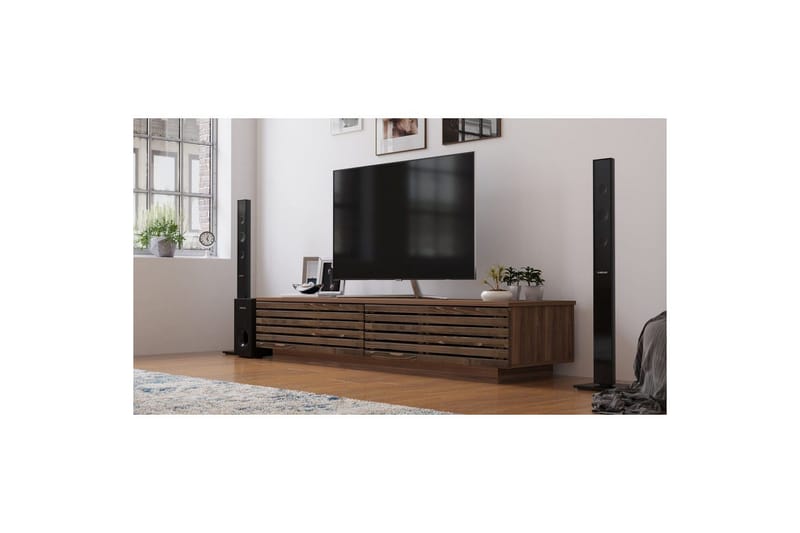 Malric TV Bänk 180 cm i Ek - Brun - Möbler - Tv möbel & mediamöbel - TV bänk & mediabänk