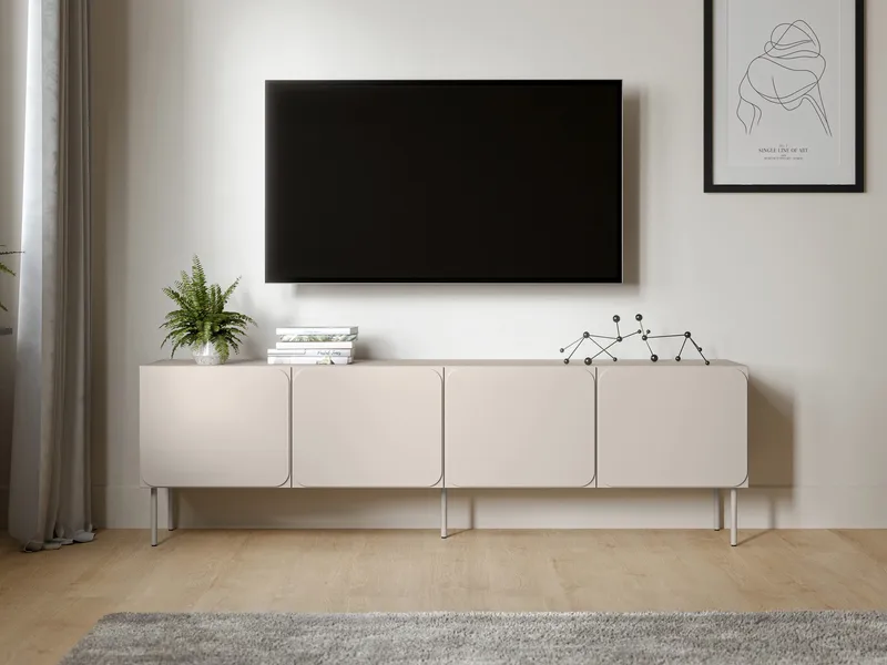 Marros Tv-bänk 200 cm - Beige - Möbler - Tv möbel & mediamöbel - TV bänk & mediabänk