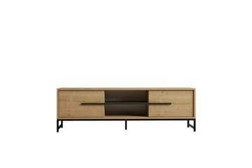 Mono Golvstående TV-bänk 160 cm med Förvaring i Ek - Beige - Möbler - Tv möbel & mediamöbel - TV bänk & mediabänk