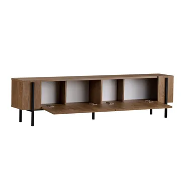 Nexus TV-bänk 180 cm - Kafkas Oak och Black - Möbler - Tv möbel & mediamöbel - TV bänk & mediabänk