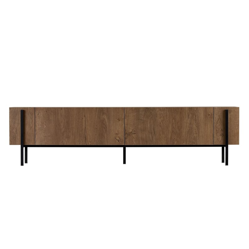 Nexus TV-bänk 180 cm - Kafkas Oak och Black - Möbler - Tv möbel & mediamöbel - TV bänk & mediabänk