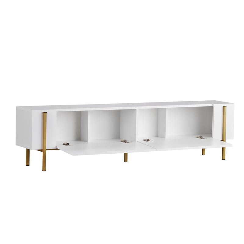 Nexus TV-bänk 180 cm - Vitt/guld - Möbler - Tv möbel & mediamöbel - TV bänk & mediabänk