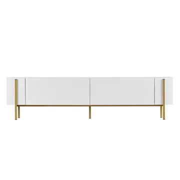 Nexus TV-bänk 180 cm - Vitt/guld - Möbler - Tv möbel & mediamöbel - TV bänk & mediabänk