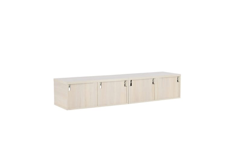 Nomi Vägghängd Tv Bänk 180 cm med Förvaring i Ljust Trä - Beige - Möbler - Tv möbel & mediamöbel - TV bänk & mediabänk