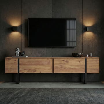 Nopira TV-bänk 180 cm - Atlantic Pine och svart - Möbler - Tv möbel & mediamöbel - TV bänk & mediabänk