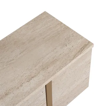 Nopira TV-bänk 180 cm - Travertin/guld - Möbler - Tv möbel & mediamöbel - TV bänk & mediabänk
