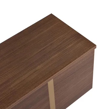 Nopira TV-bänk 180 cm - Valnöt/guld - Möbler - Tv möbel & mediamöbel - TV bänk & mediabänk