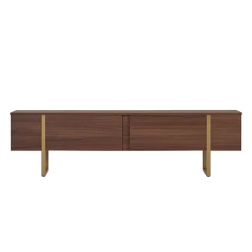 Nopira TV-bänk 180 cm - Valnöt/guld - Möbler - Tv möbel & mediamöbel - TV bänk & mediabänk