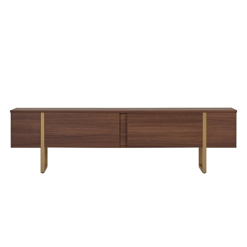 Nopira TV-bänk 180 cm - Valnöt/guld - Möbler - Tv möbel & mediamöbel - TV bänk & mediabänk