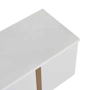Nopira TV-bänk 180 cm - Vitt/guld - Möbler - Tv möbel & mediamöbel - TV bänk & mediabänk