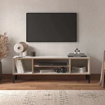 Olyros Tv-bänk 140 cm - Vit - Möbler - Tv möbel & mediamöbel - TV bänk & mediabänk