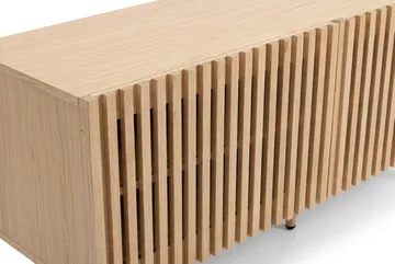 Peyra Ribbad Tv-bänk 120 cm - Natur - Möbler - Tv möbel & mediamöbel - TV bänk & mediabänk