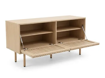 Peyra Ribbad Tv-bänk 120 cm - Natur - Möbler - Tv möbel & mediamöbel - TV bänk & mediabänk