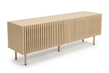 Peyra Ribbad Tv-bänk 160 cm - Natur - Möbler - Tv möbel & mediamöbel - TV bänk & mediabänk