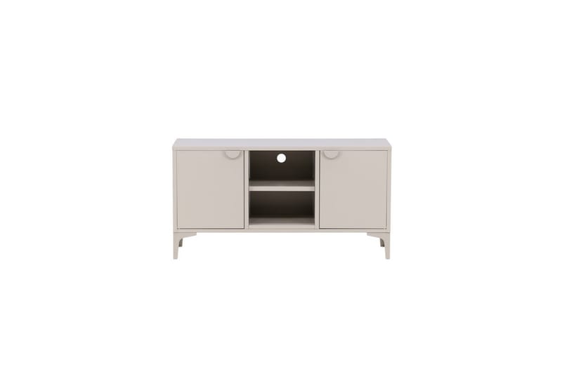 Piring Golvstående TV-bänk 120 cm med Förvaring i Metall - Beige - Möbler - Tv möbel & mediamöbel - TV bänk & mediabänk
