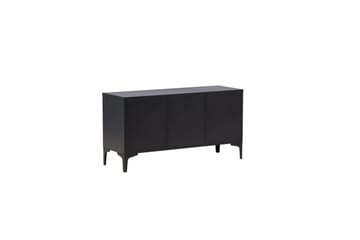 Piring Golvstående TV Bänk 120 cm med Förvaring i Metall - Svart - Möbler - Tv möbel & mediamöbel - TV bänk & mediabänk